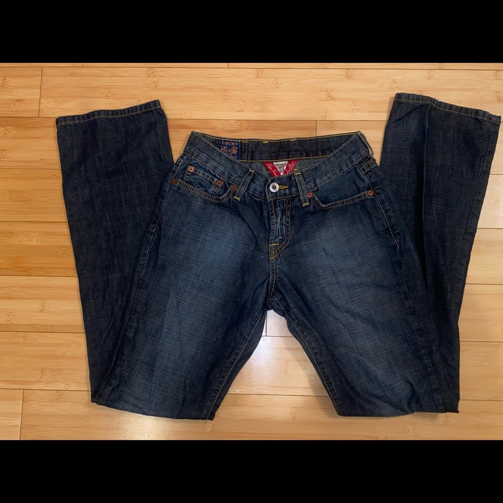 Lucky Brand 🍀 “Classic Easy Rider” Jeans size 00/24 🍀 - Picture 10 of 15
